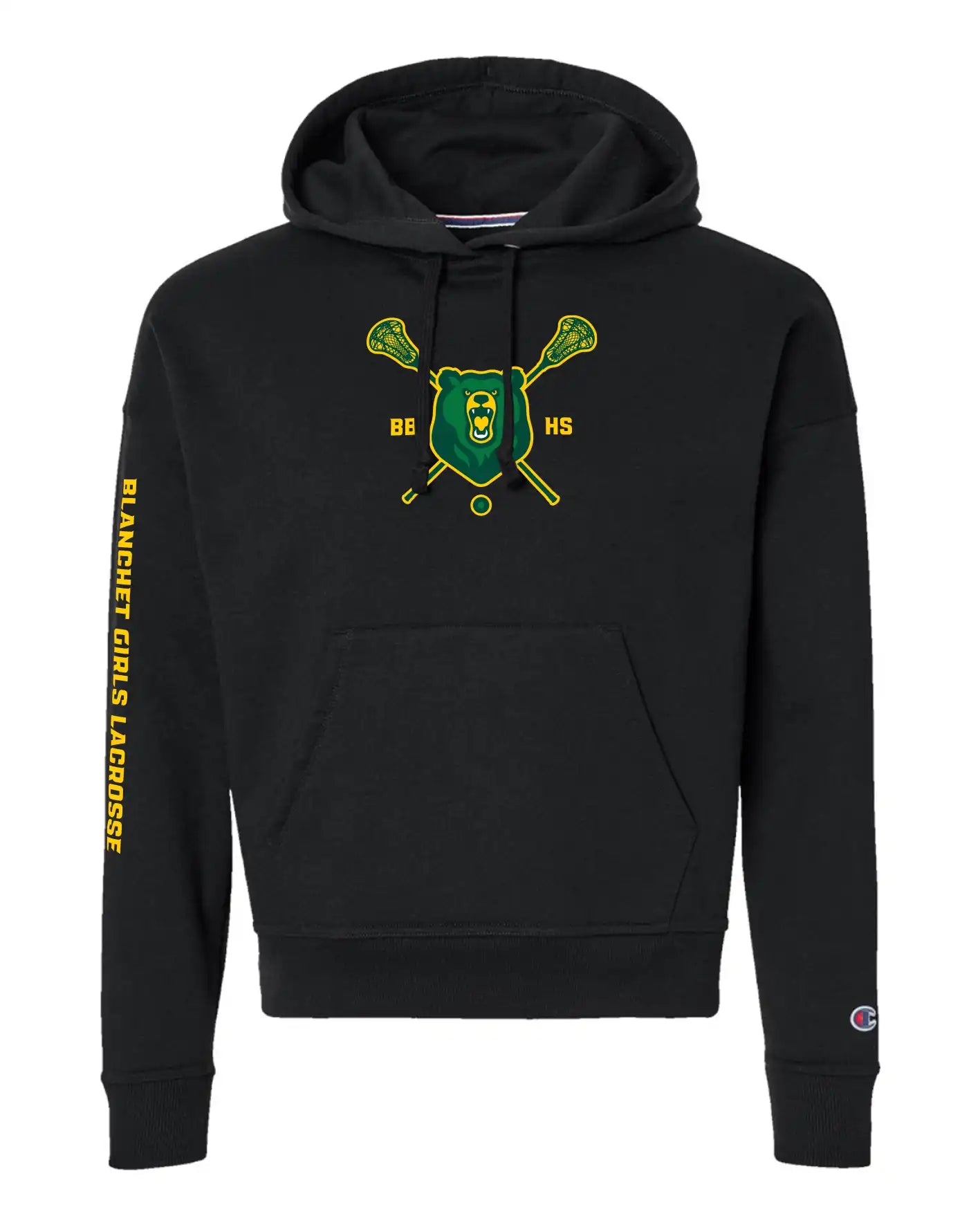 BB Bear Logo Pull Over Hoody with Sleeve Print